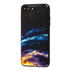 Чохол White Knight для iPhone 7 Plus / 8 Plus Pictures glass галактика