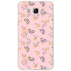 Чохол для Samsung Galaxy J5 2016 (J510) MixCase день закоханих серця на рожевому