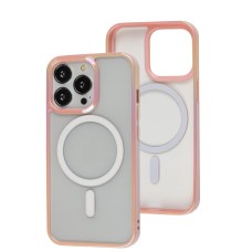 Чехол для iPhone 13 Pro WAVE Blinding light MagSafe pink