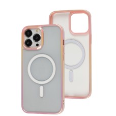 Чехол для iPhone 13 Pro Max WAVE Blinding light MagSafe pink