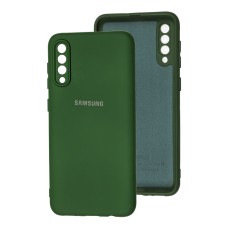 Чохол для Samsung Galaxy A50/A50s/A30s Silicone Full camera dark green