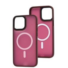 Чохол для iPhone 13 Pro Max WAVE Matte Colorful MagSafe red