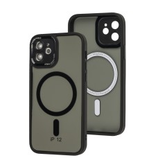 Чохол для iPhone 12 MagSafe Acrylic Matte black