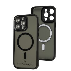 Чохол для iPhone 14 Pro Max MagSafe Acrylic Matte black