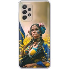 Чохол для Samsung Galaxy A52 MixCase патріотичні ніжна Українка