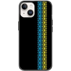 Чохол для iPhone 15 MixCase патріотичні синє-жовтий колір вишиванки