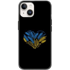 Чохол для iPhone 15 MixCase патріотичні синьо-жовта пшениця