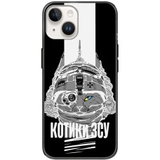 Чохол для iPhone 15 MixCase патріотичні котики ЗСУ