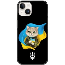 Чохол для iPhone 15 MixCase патріотичні котик зелені очі