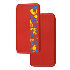 Чохол-книжка Samsung Galaxy S8 (G950) з малюнком жовто-блакитний візерунок