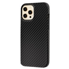 Чохол для iPhone 12 Pro Max Carbon під шкіру чорний