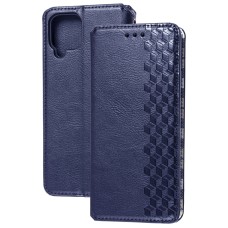 Чохол книжка для Samsung Galaxy A12 (A125) Getman Cubic синій
