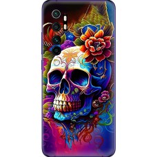 Чохол для Xiaomi Mi Note 10 Lite MixCase асорті череп у квітах
