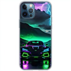 Чохол для iPhone 15 Pro Max MixCase машини неон в ночі