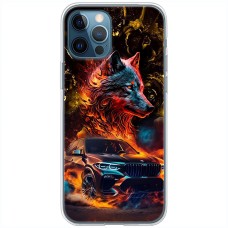 Чохол для iPhone 15 Pro Max MixCase машини неон bmw вовк