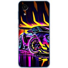 Чохол для Samsung Galaxy A03 Core MixCase машини в полум'ї