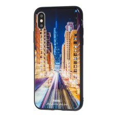 Чохол White Knights для iPhone X / Xs glass метро