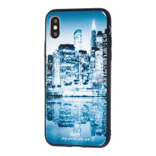 Чохол White Knights для iPhone X / Xs glass місто у відображенні