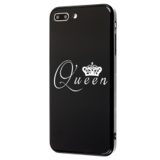Чохол для iPhone 7 Plus / 8 Plus HQ glass королева 01 чорний