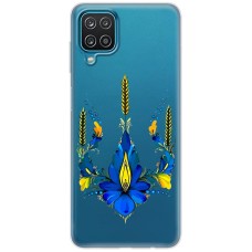 Чохол для Samsung Galaxy A12 / M12 MixCase патріотичні тризуб з квітів