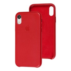 Чохол для iPhone Xr Leather Case (Leather) червоний