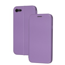 Чохол книжка Premium для iPhone 7/8 світло-бузковий
