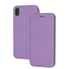 Чохол книжка для iPhone X / Xs Premium світло-бузковий