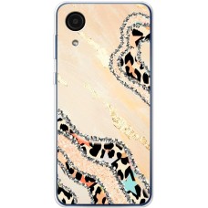 Чохол для Samsung Galaxy A03 Core (A032) MixCase Леопард кристал