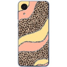 Чохол для Samsung Galaxy A03 Core (A032) MixCase Леопард жовто-рожевий