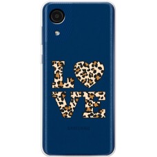 Чохол для Samsung Galaxy A03 Core (A032) MixCase Леопард love