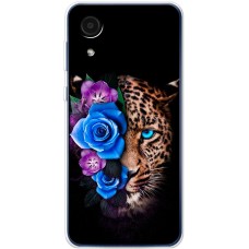 Чохол для Samsung Galaxy A03 Core (A032) MixCase Леопард у квітах