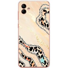 Чохол для Samsung Galaxy A04 (A045) MixCase Леопард кристал
