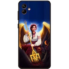 Чохол для Samsung Galaxy A04e (A042) MixCase патріотичні українка ангел з тризубо