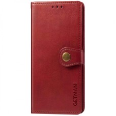 Шкіряний чохол книжка GETMAN Gallant (PU) для Xiaomi Redmi 13C / Poco C65 (Червоний)