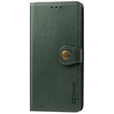Шкіряний чохол книжка GETMAN Gallant (PU) для Xiaomi Redmi 13C / Poco C65 (Зелений)