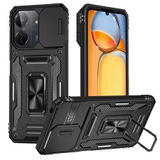 Ударостійкий чохол Camshield Army Ring для Xiaomi Redmi 13C / Poco C65 (Чорний / Blac