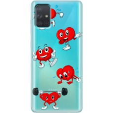 Чохол для Samsung Galaxy A71 (A715) MixCase день закоханих смайлик серце