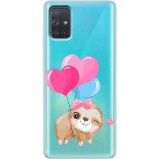 Чохол для Samsung Galaxy A71 (A715) MixCase день закоханих лінивець з шаприками