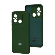 Чохол для Xiaomi Redmi 12C / 11A / Poco C55 Silicone Full camera dark green