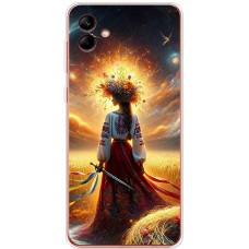Чохол для Samsung Galaxy A05 (A055) MixCase патріотичні жінка у вишиванці