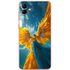 Чохол для Samsung Galaxy A05 (A055) MixCase патріотичні ангел українка
