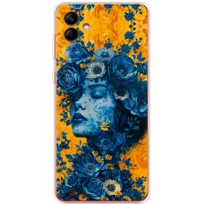 Чохол для Samsung Galaxy A05 (A055) MixCase патріотичні жіноча блакить