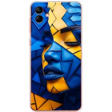 Чохол для Samsung Galaxy A05 (A055) MixCase патріотичні геометрія обличчя