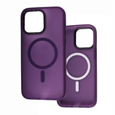 Чохол для iPhone 15 Pro Max Total Matte MagSafe purple