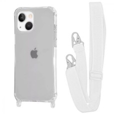Чохол WAVE Clear Case with Strap iPhone 13 / 14 white