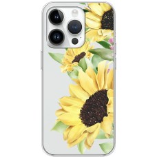 Чохол для iPhone 15 Pro Mixcase квіти великі соняшники