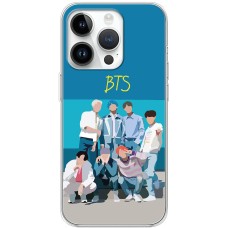 Чохол для iPhone 15 Pro MixCase BTS на блакитному