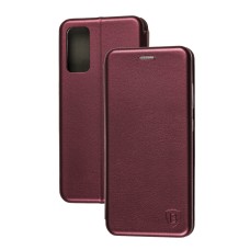 Чохол книжка Premium для Samsung Galaxy S20 FE (G780) бордовий