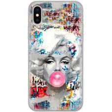 Чохол для iPhone X / Xs MixCase графіті Мерилін Монро
