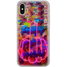 Чохол для iPhone Xs Max MixCase графіті pink hand